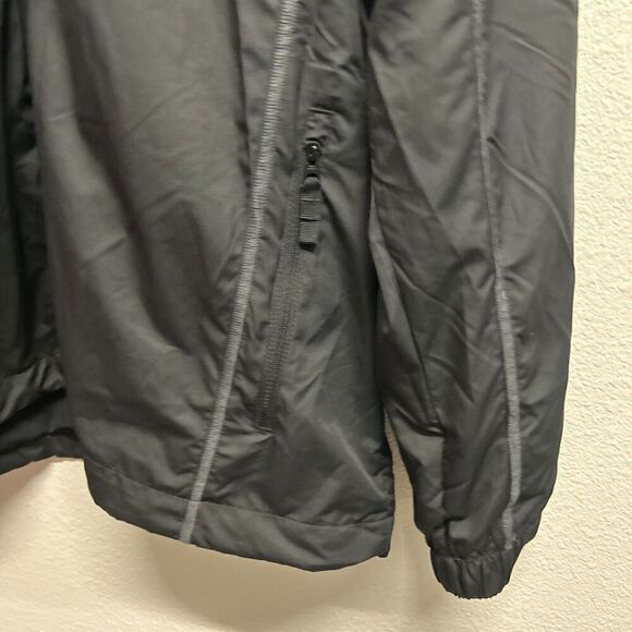 Nike Jacket Mens Large Black Dri-Fit Full Zip Windbreaker Gorpcore Y2K Stitch - Picture 5 of 15